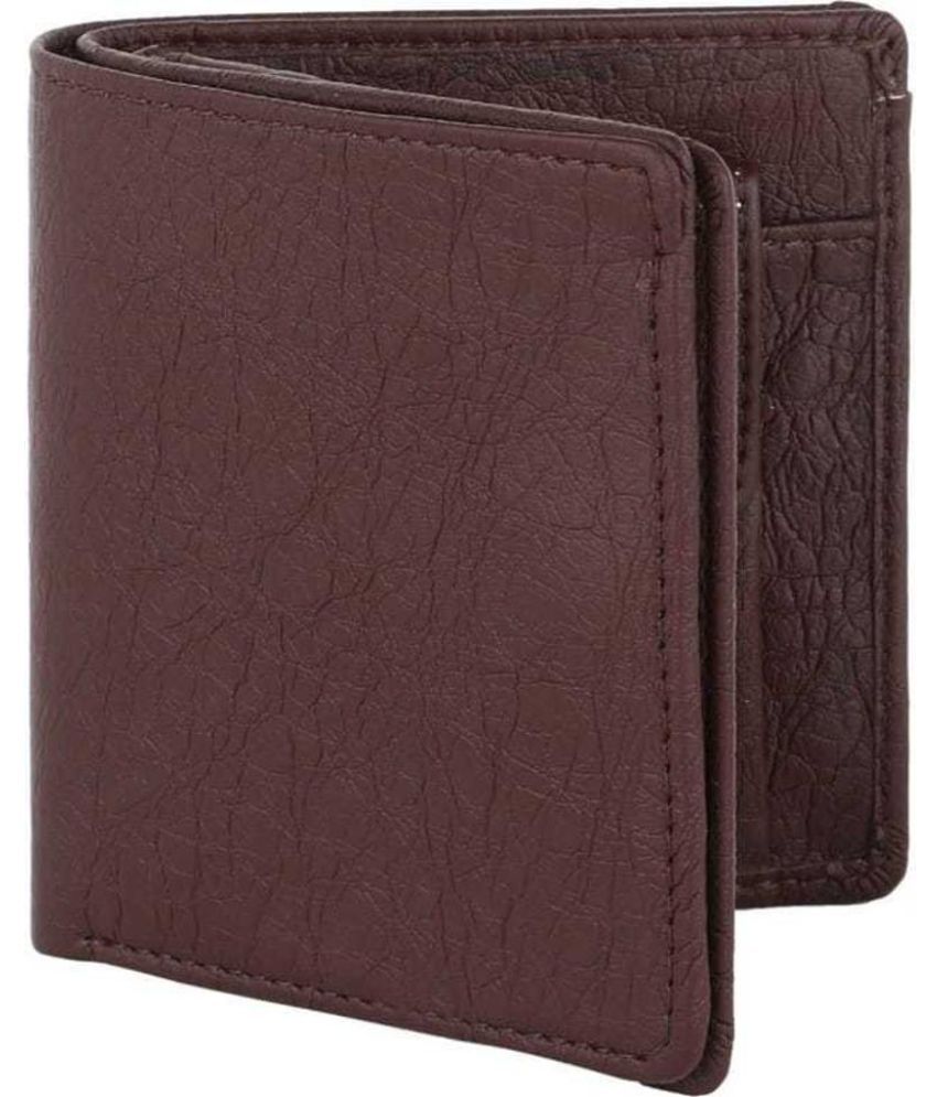     			Sonrisa PU Solid Men's Regular Wallet With 10 Slots For Card ( Brown , Pack of 1 )