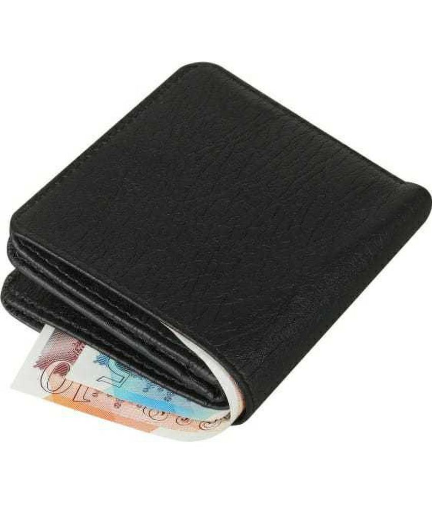     			Sonrisa PU Solid Men's Regular Wallet With 10 Slots For Card ( Black , Pack of 1 )