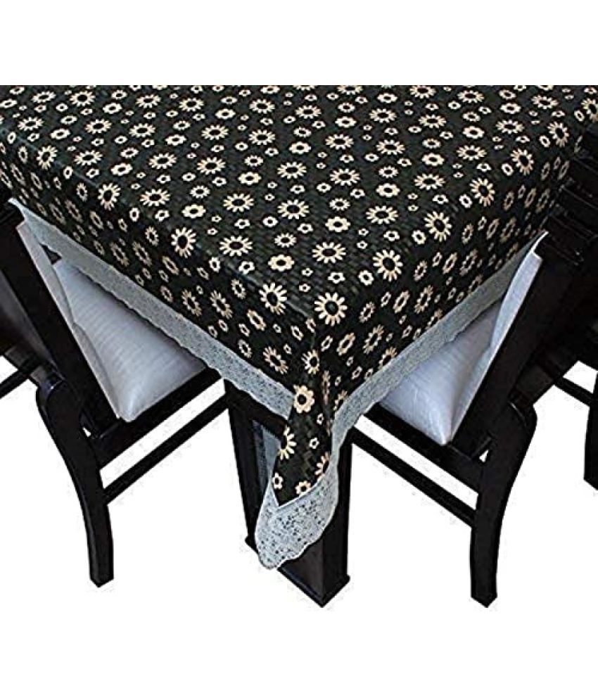     			CreadCraft Printed PVC 4 Seater Rectangle Table Cover ( 150 x 105 ) cm Pack of 1 Multi