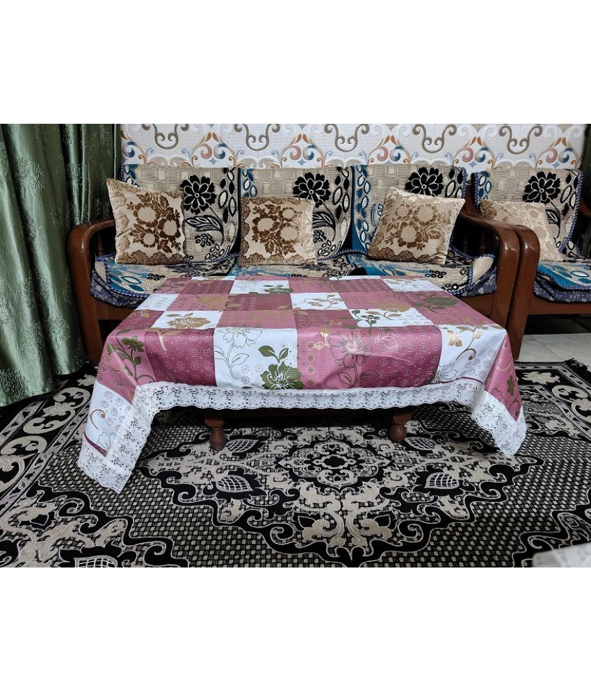     			CreadCraft Printed PVC 4 Seater Rectangle Table Cover ( 150 x 105 ) cm Pack of 1 Multi