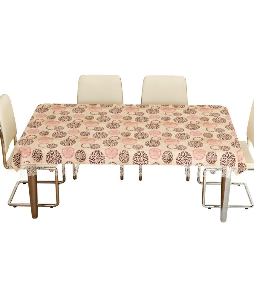     			CreadCraft Printed PVC 4 Seater Rectangle Table Cover ( 150 x 105 ) cm Pack of 1 Multi