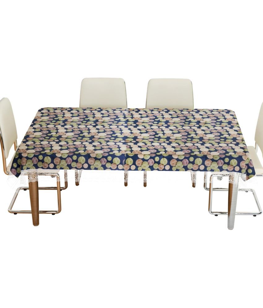     			CreadCraft Printed PVC 4 Seater Rectangle Table Cover ( 150 x 105 ) cm Pack of 1 Multi