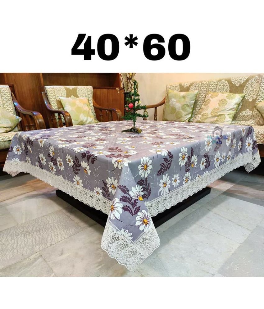     			CreadCraft Printed PVC 4 Seater Rectangle Table Cover ( 150 x 105 ) cm Pack of 1 Multi