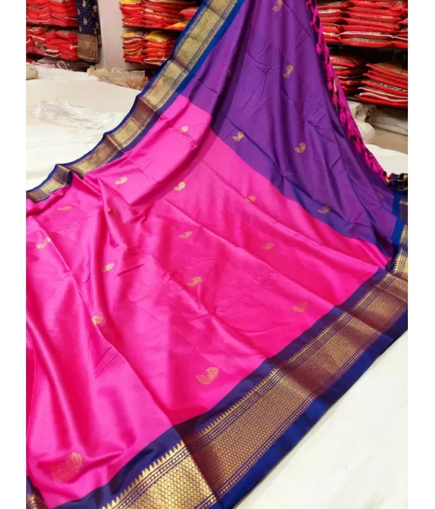     			FAB SILK Cotton Silk Woven Saree With Blouse Piece ( Multicolor7 , Pack of 1 )