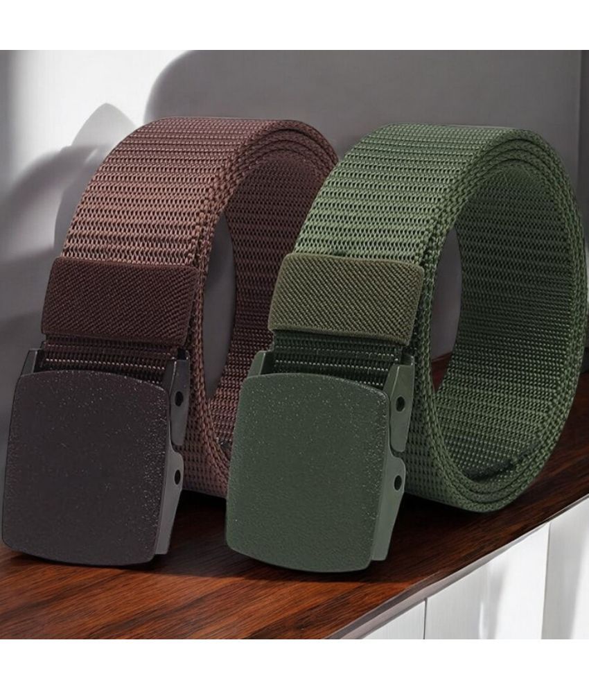     			Kastner - Multicolor Nylon Men's Casual Belt ( Pack of 2 )