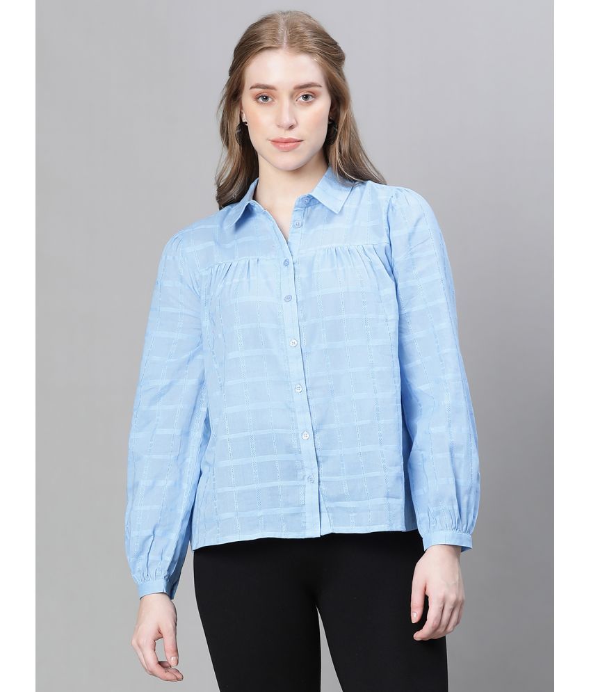     			Oxolloxo Blue Cotton Shirt - Pack of 1