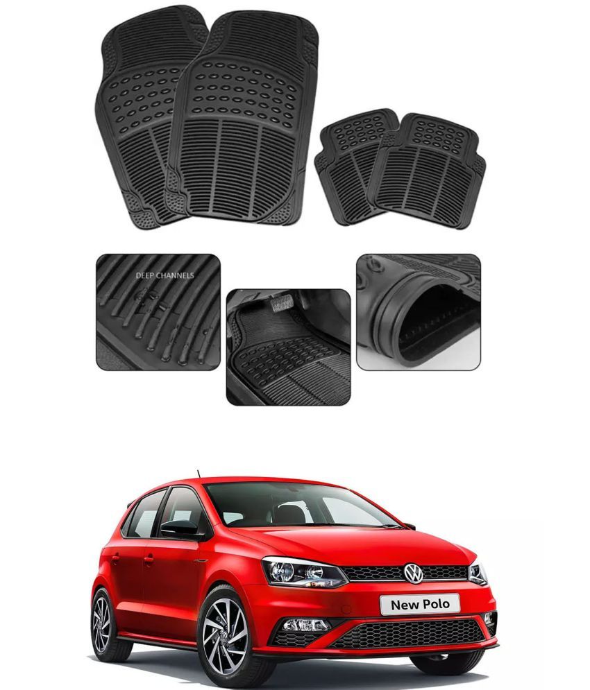     			RONISH Car Rubber Mat (Set Of 4) Foot Mat For Volkswagen Polo