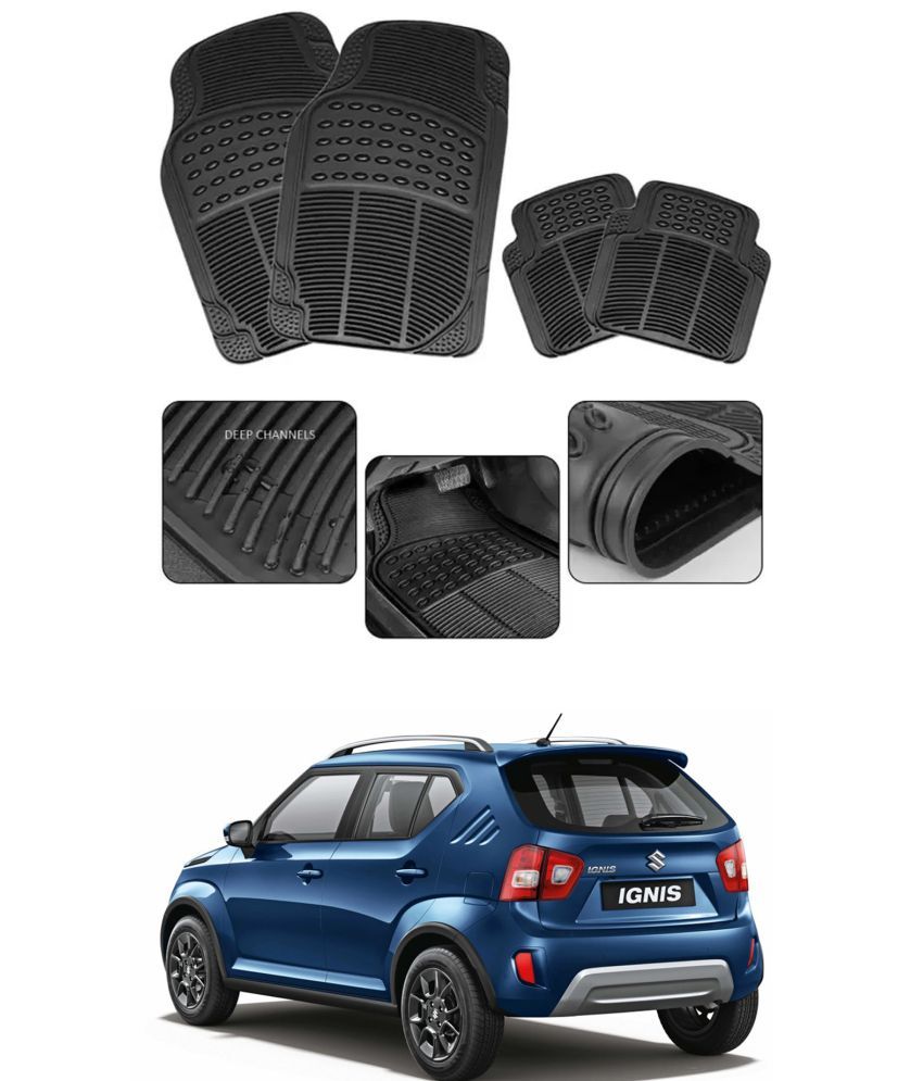     			RONISH Car Rubber Mat (Set Of 4) Foot Mat For Maruti Suzuki Ignis