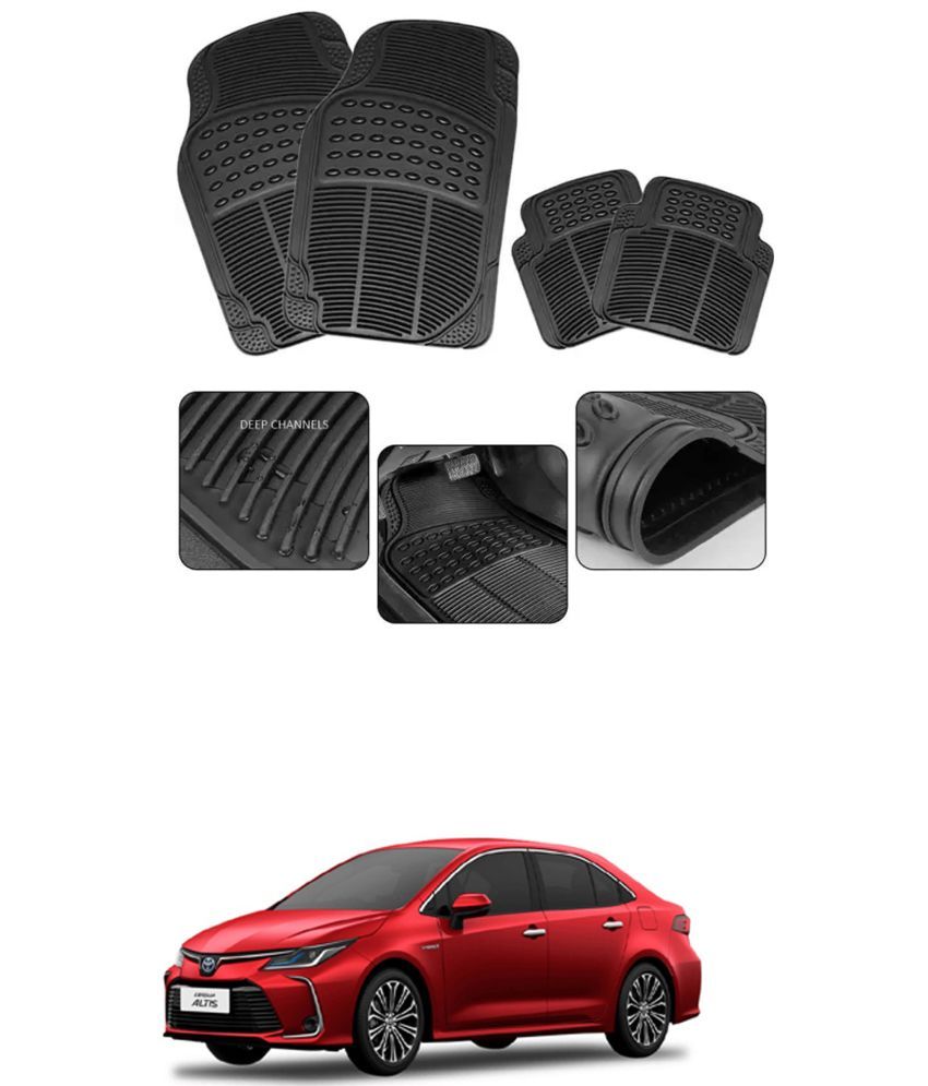     			RONISH Car Rubber Mat (Set Of 4) Foot Mat For Toyota Altis