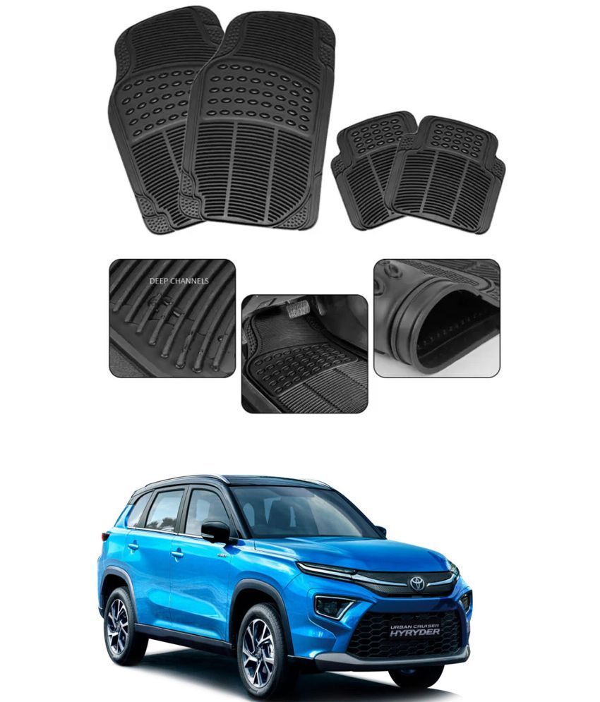     			RONISH Car Rubber Mat (Set Of 4) Foot Mat For Toyota Urban Cruser