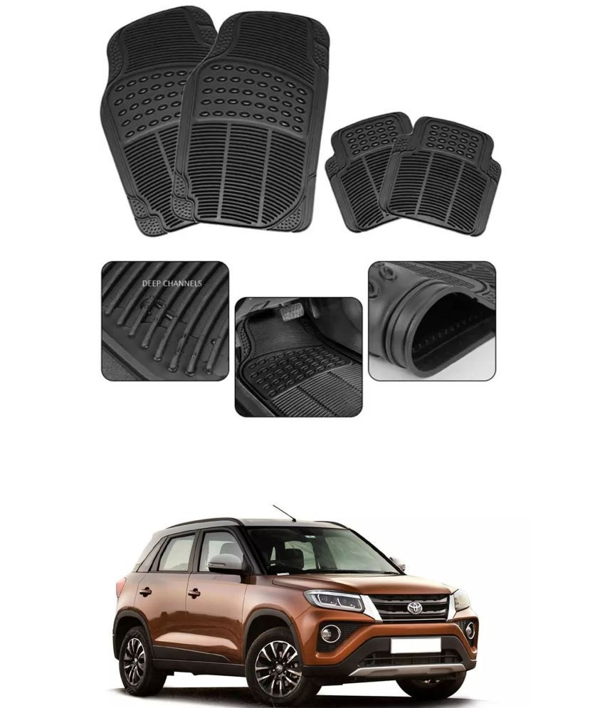     			RONISH Car Rubber Mat (Set Of 4) Foot Mat For Toyota Urban Cruiser