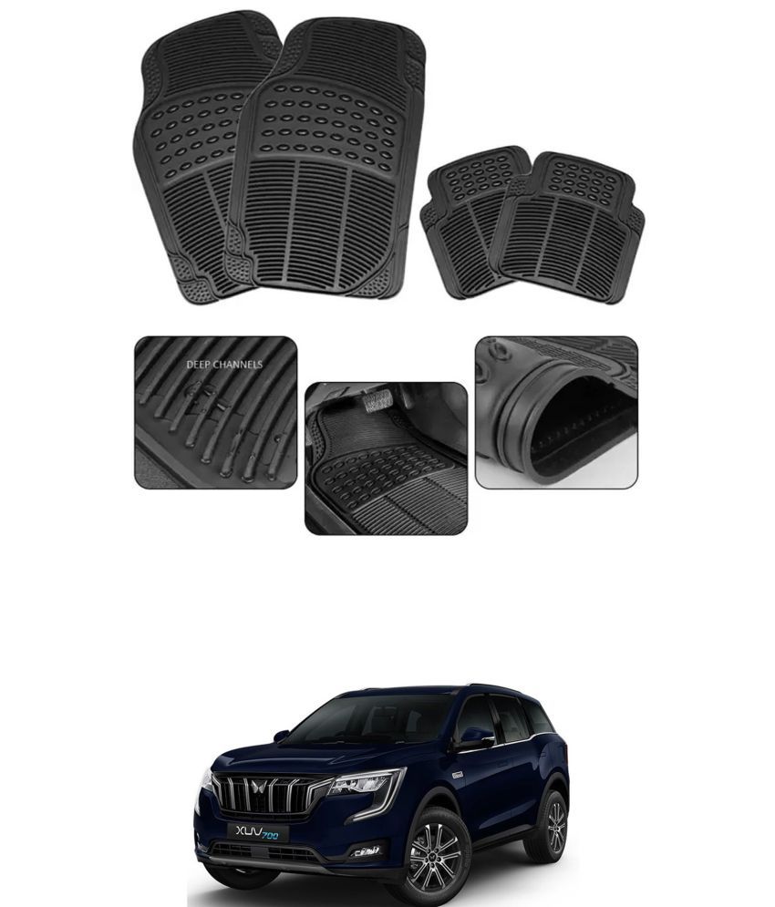     			RONISH Car Rubber Mat (Set Of 4) Foot Mat For Mahindra XUV 700