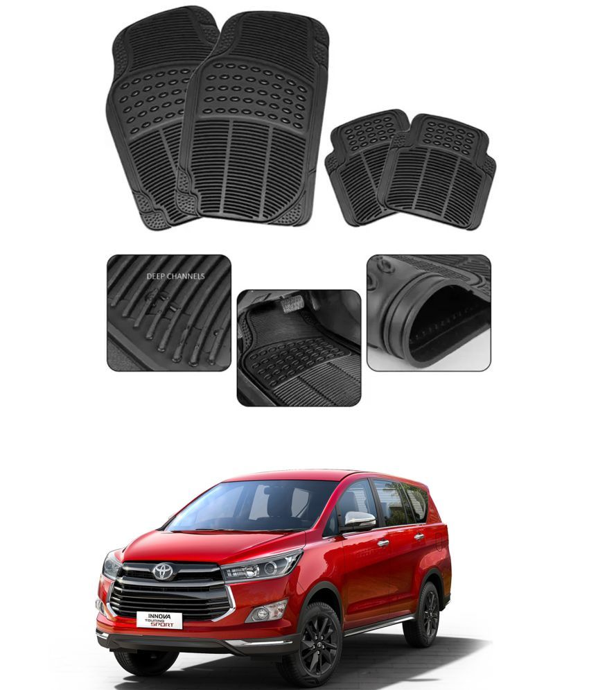     			RONISH Car Rubber Mat (Set Of 4) Foot Mat For Toyota Innova