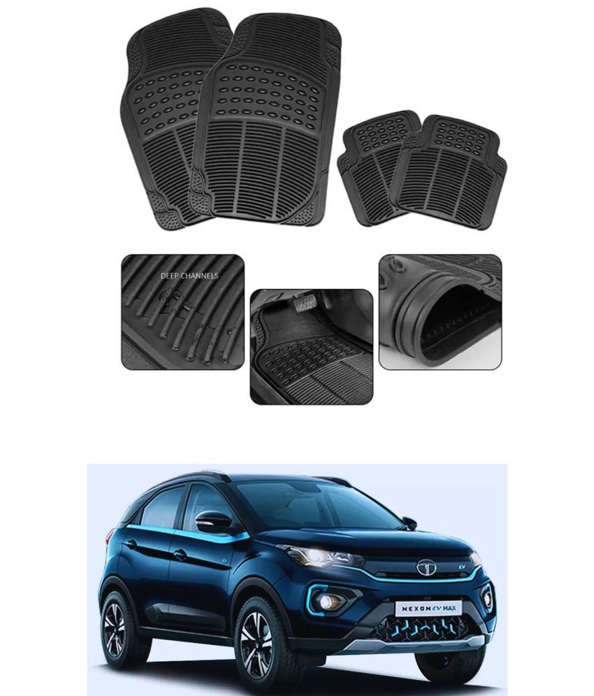     			RONISH Car Rubber Mat (Set Of 4) Foot Mat For Tata Nexon EV