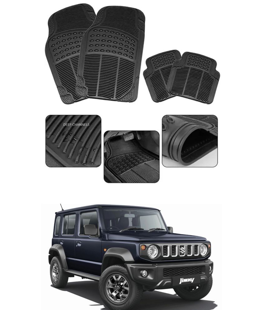     			RONISH Car Rubber Mat (Set Of 4) Foot Mat For Maruti Suzuki Jimny