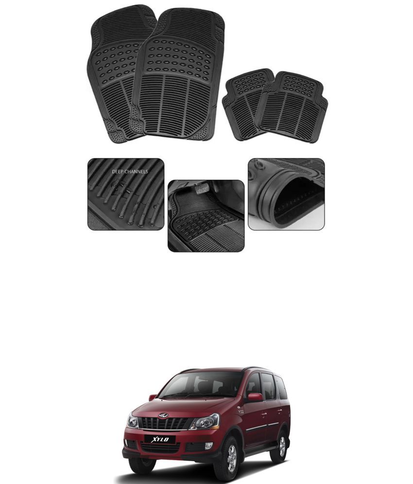     			RONISH Car Rubber Mat (Set Of 4) Foot Mat For Mahindra Xylo