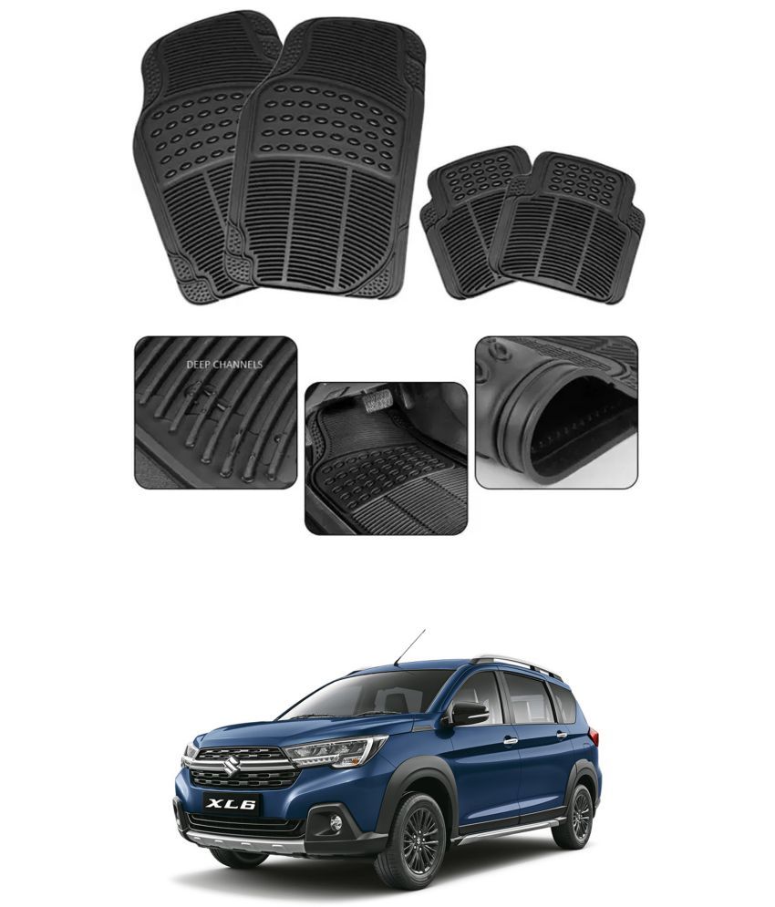     			RONISH Car Rubber Mat (Set Of 4) Foot Mat For Maruti Suzuki XL6