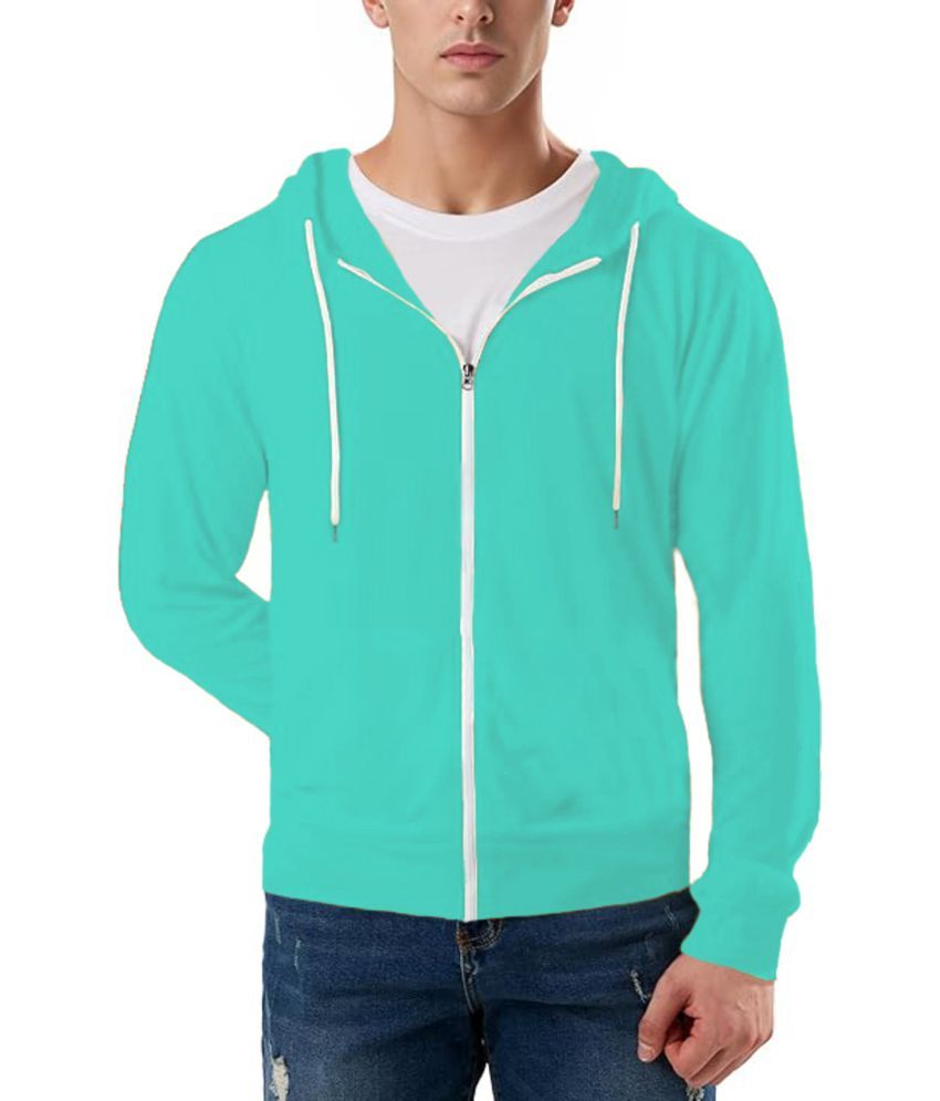     			Try This Cotton Blend Hooded Men's Sweatshirt - Sea Green ( Pack of 1 )