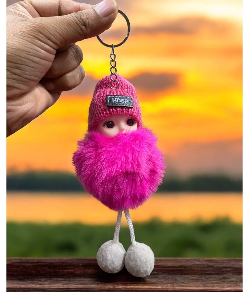     			AgTrendz Rubber Keychain NOS Single Pink