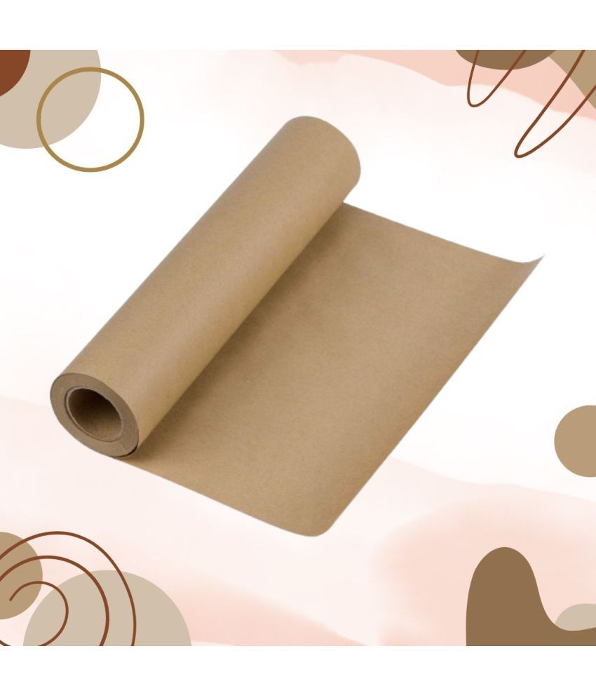     			Bungbee 180 gsm Premium Brown Kraft/craft Paper craft Liner Sheet Roll 24 inches x 10 meter Stiffness Plain (Pack Of 1)