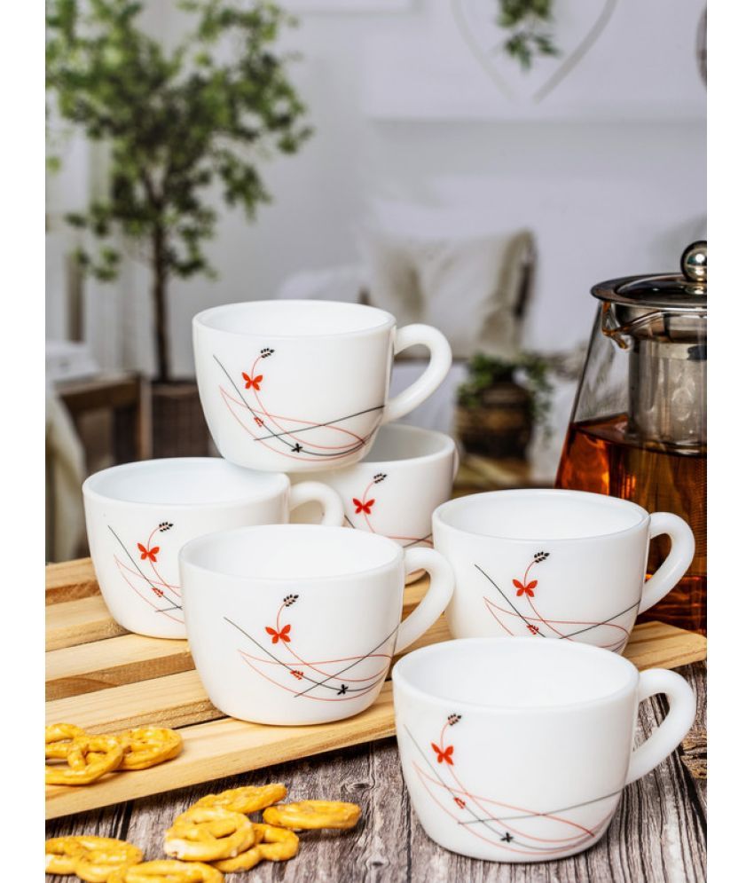     			Cello Tea/Coffee Cup Set Opal Coffee Mug 130 mL ( Pack of 6 )