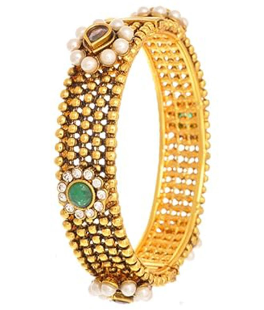     			JFL - Jewellery For Less Gold Kada ( Pack of 1 )