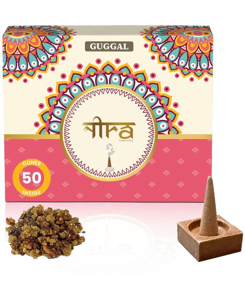     			Nira Fragrances Dhoop,Incense Dhoop Cone Guggal 50 Pieces ( Pack of 1 )