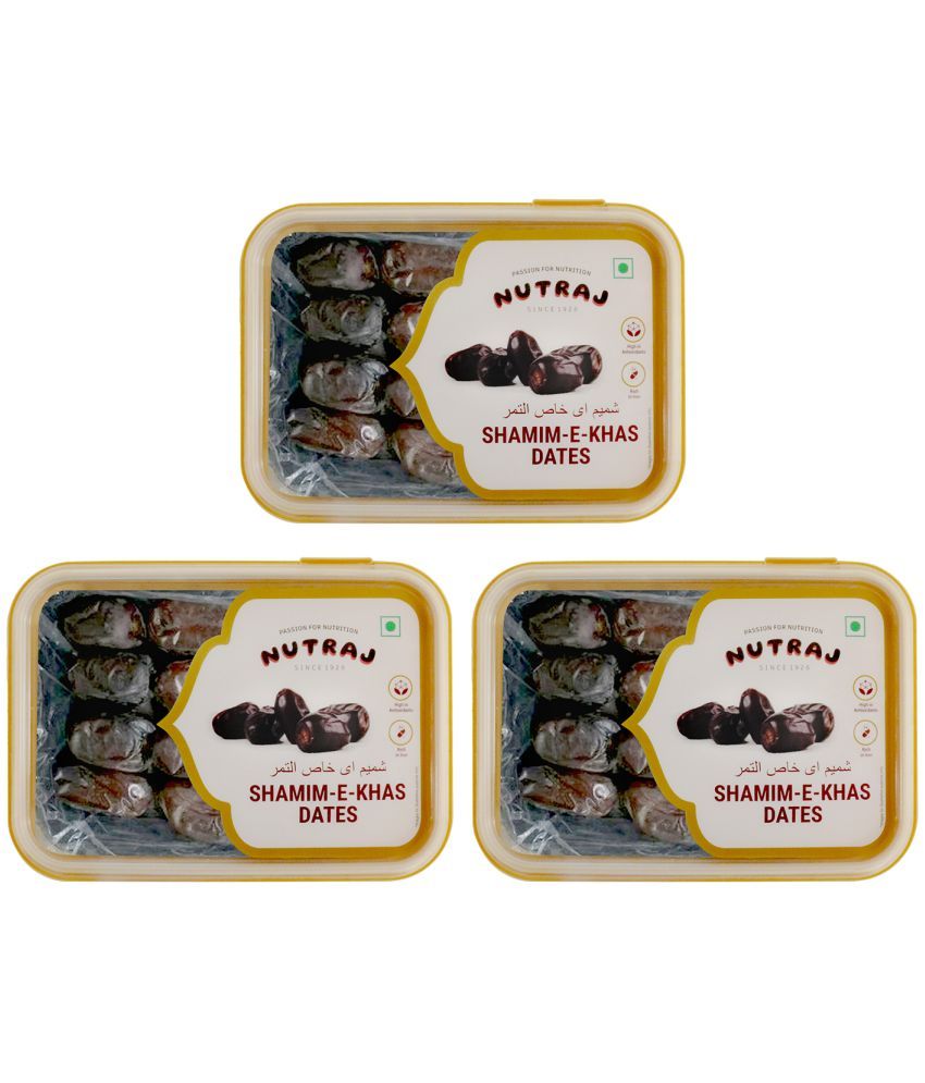     			Nutraj Dates (Khajoor) Shamim-E-Khas Dates 1.2kg Pack of 3