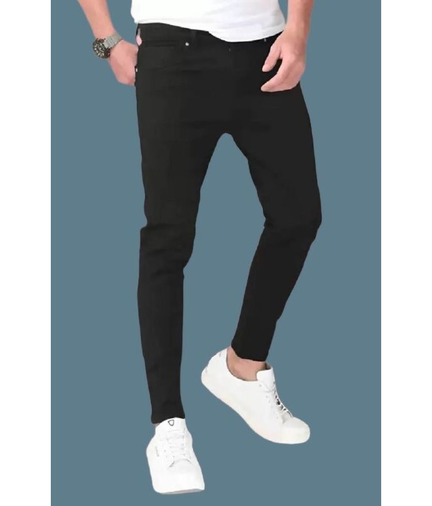     			POKHINDA Skinny Fit Basic Men's Jeans - Black ( Pack of 1 )