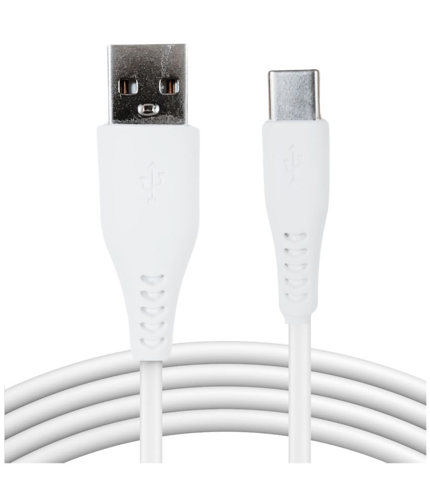     			Plugtech White 2.4 A Type C Cable 1 Meter