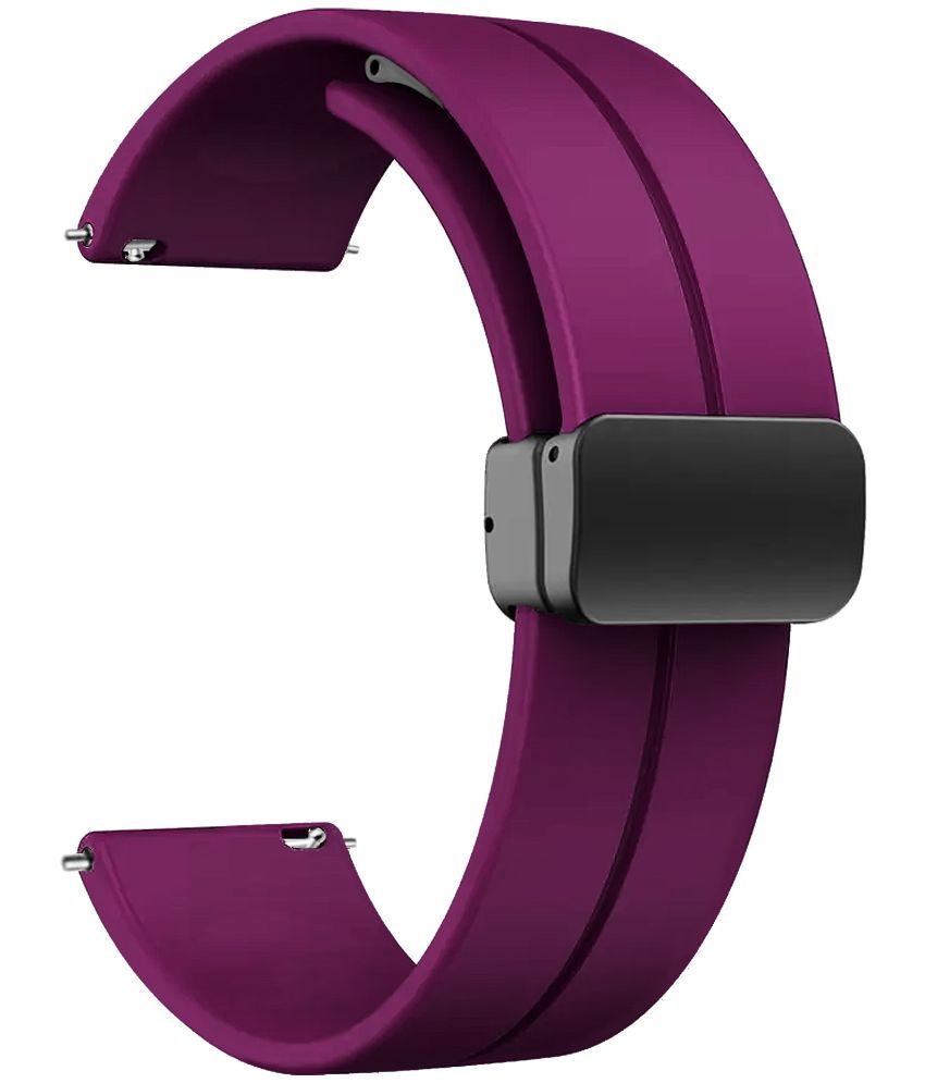     			ACM Watch Strap Silicone Belt Magnetic Clasp 22mm compatible with Pebble Got Game Of Thrones Edition Smartwatch Sports Hook Band Purple