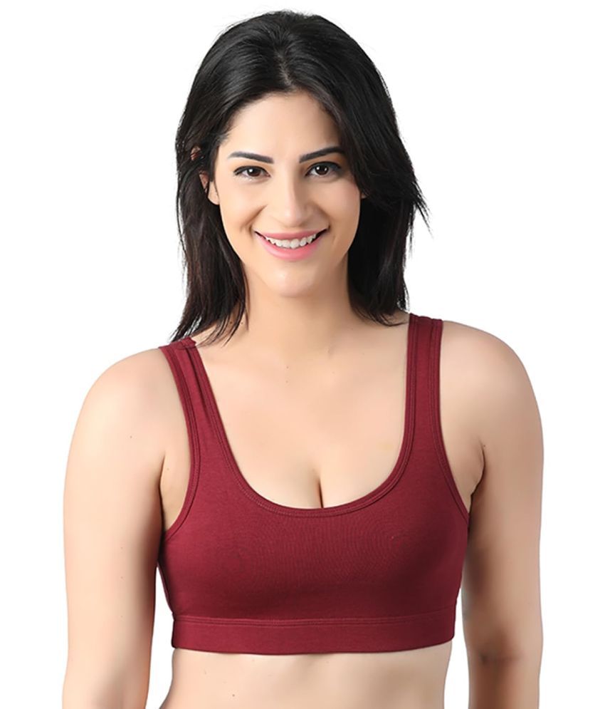     			bra Pack of 1 Cotton Non Padded Shaping Bra For Women ( Red )