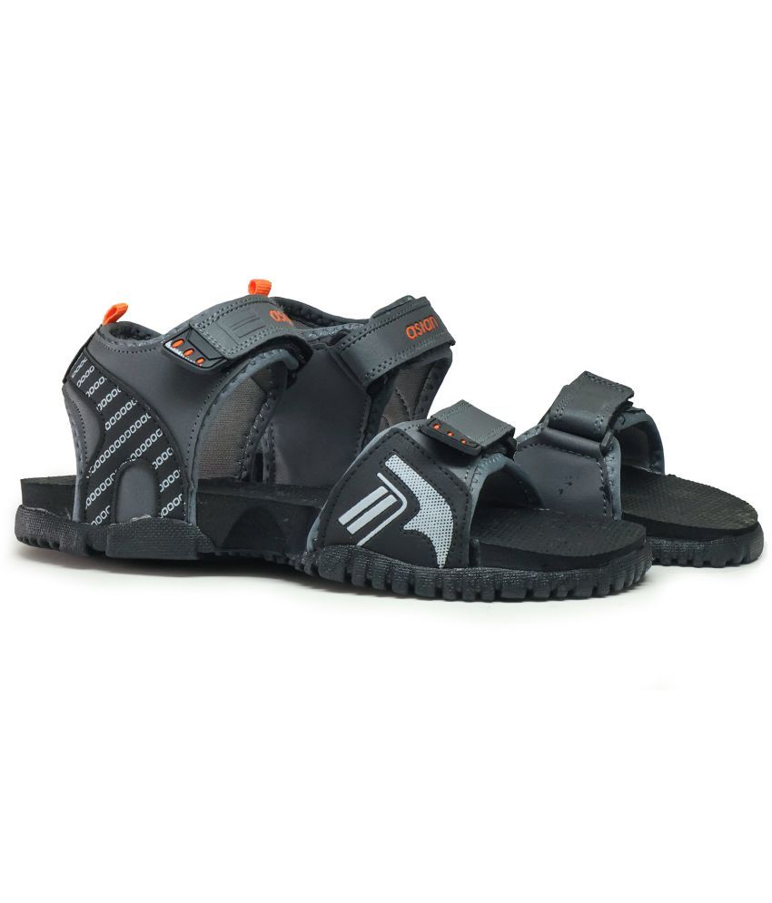     			ASIAN - Dark Grey Men's Floater Sandals