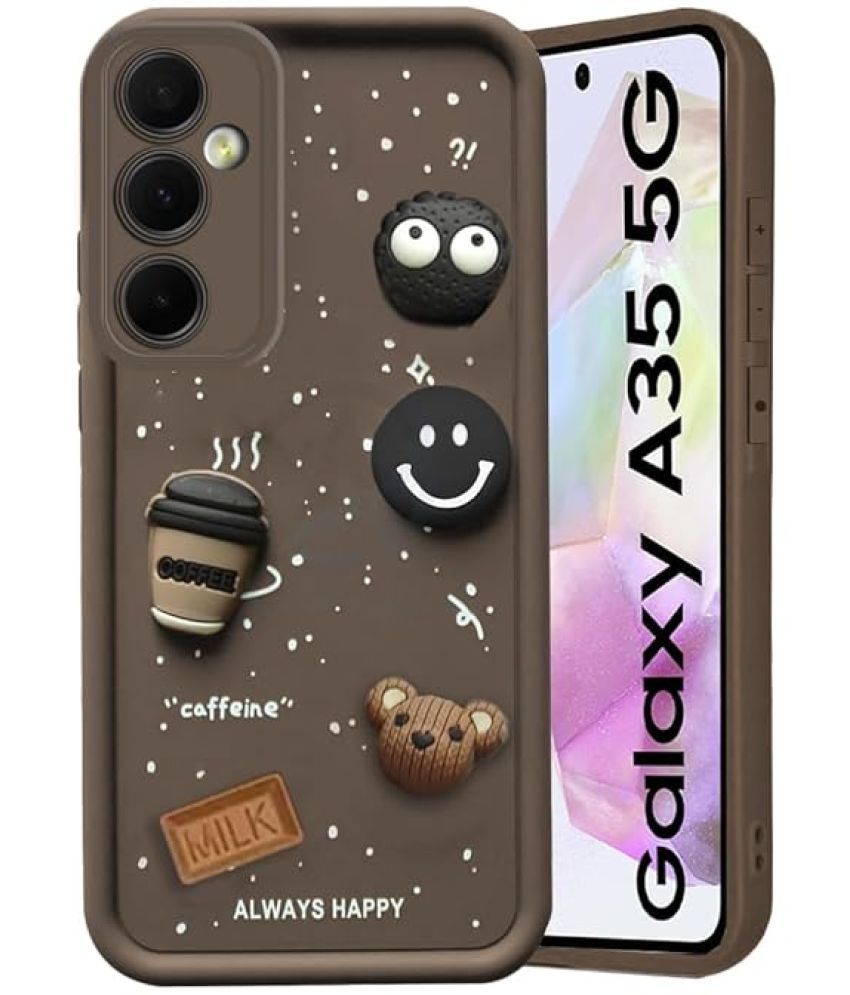     			Bright Traders Brown Printed Back Cover Rubber Compatible For Samsung Galaxy A13 5g ( Pack of 1 )