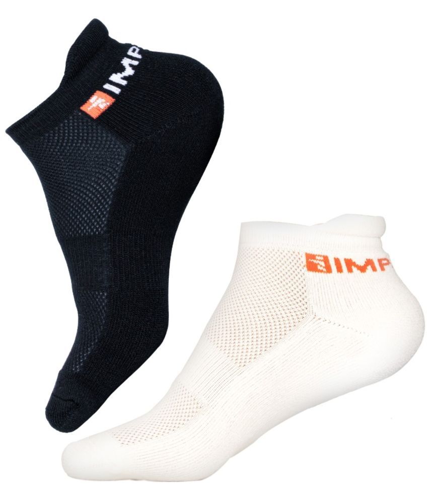     			Impetus Pack of 2 Women's Cotton Blend Ankle Length Socks ( Black,White )