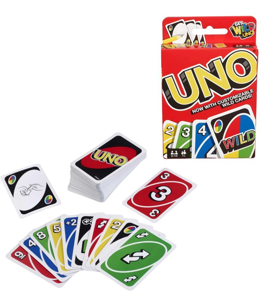     			SARVASHVA TRENDS Plastic Uno Card Game, Indoor Games Card, Fast Uno Card, UNO Card, Family Fun Games, Family Uno Card Game, Kids Uno Card, Kids Uno Card Game, uno card game, plastic uno cards, Uno Playing Card Game For 7 Yrs And Above For Adult (108 Cards)