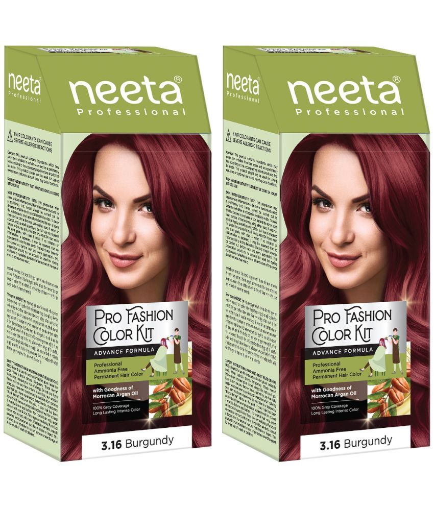     			Neeta ProFashion Color Kit Ammonia Free Permanent Hair Color 100 g Burgundy