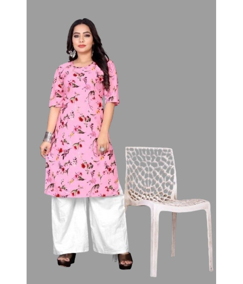     			RUNAYA NX Pack of 1 Viscose Rayon Printed Straight Women's Kurti - ( Multicolor )