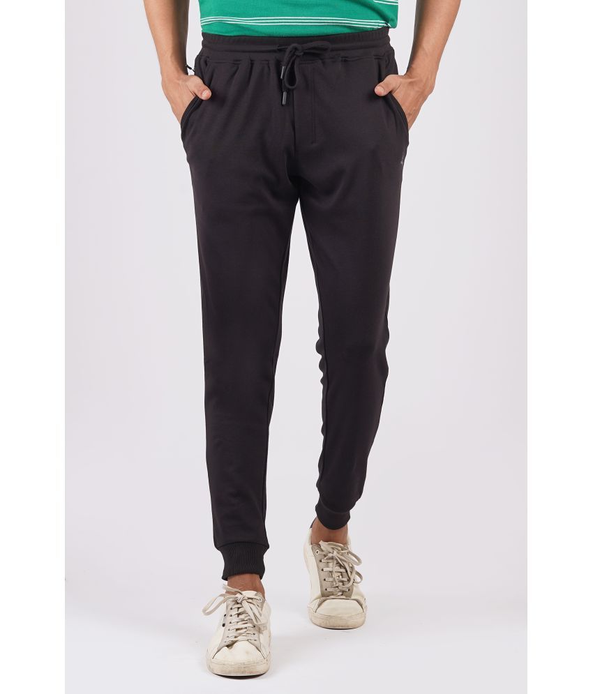     			Stalwart Black Cotton Blend Men's Joggers ( Pack of 1 )