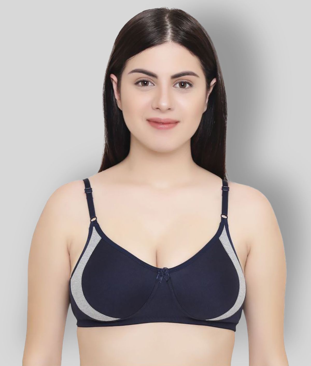     			Leading Lady - Blue Cotton Non Padded Women's T-Shirt Bra ( Pack of 1 )