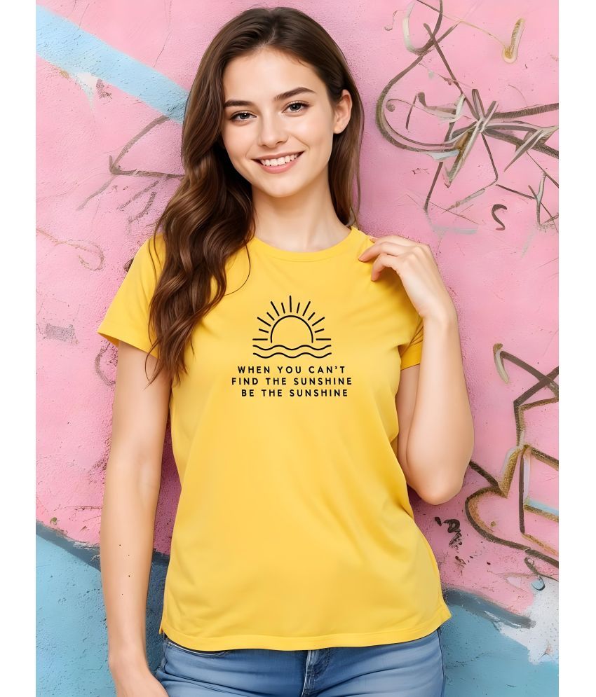     			Smartees Pack of 1 Cotton Blend Women's T-Shirt ( Yellow )