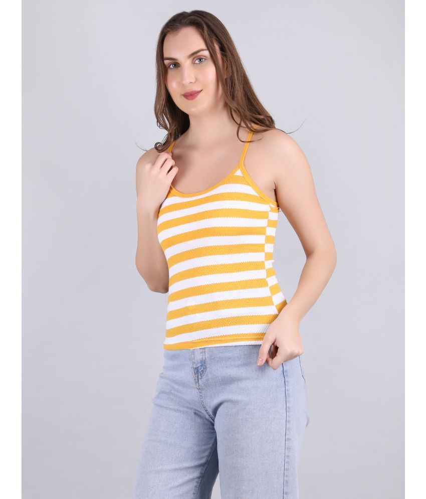     			VEE SAA Pack of 1 Cotton Tank Top ( Yellow )