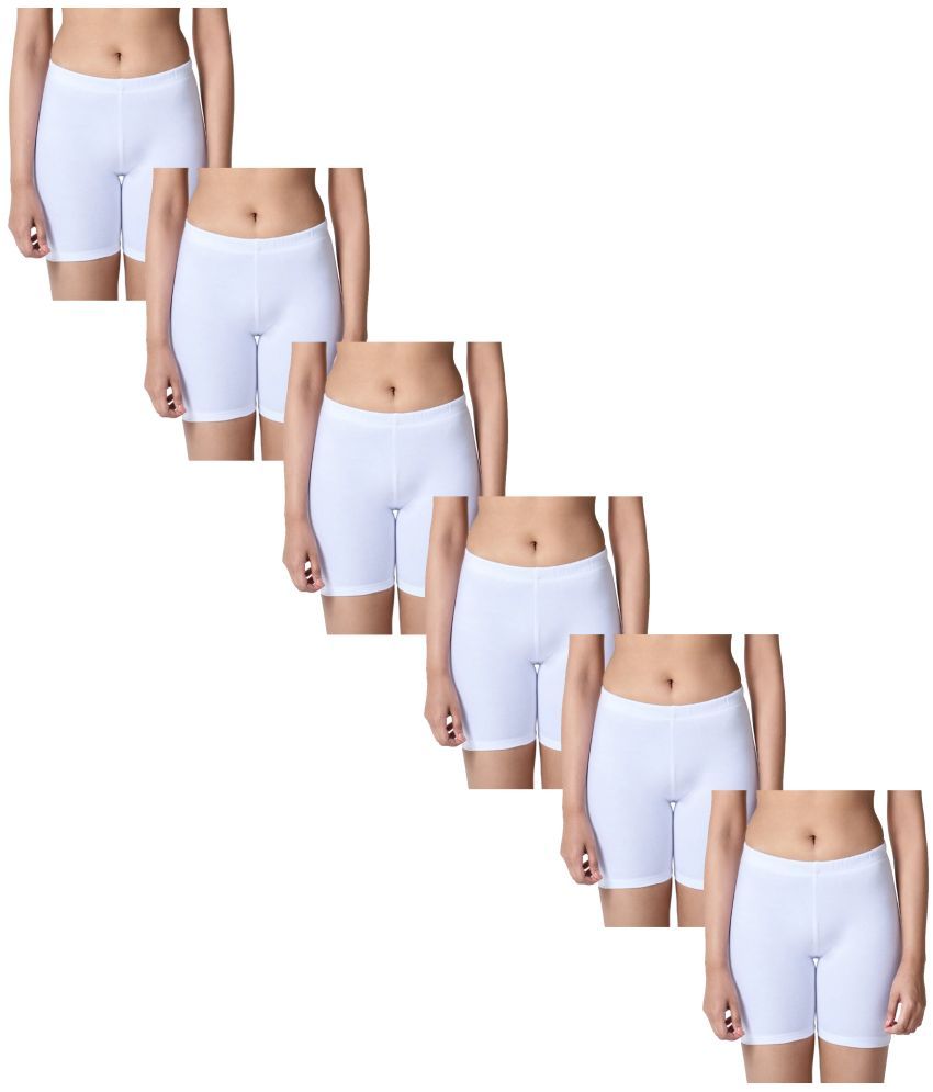     			VEE SAA Pack of 6 Cotton Women's Shaping Bottoms ( White )