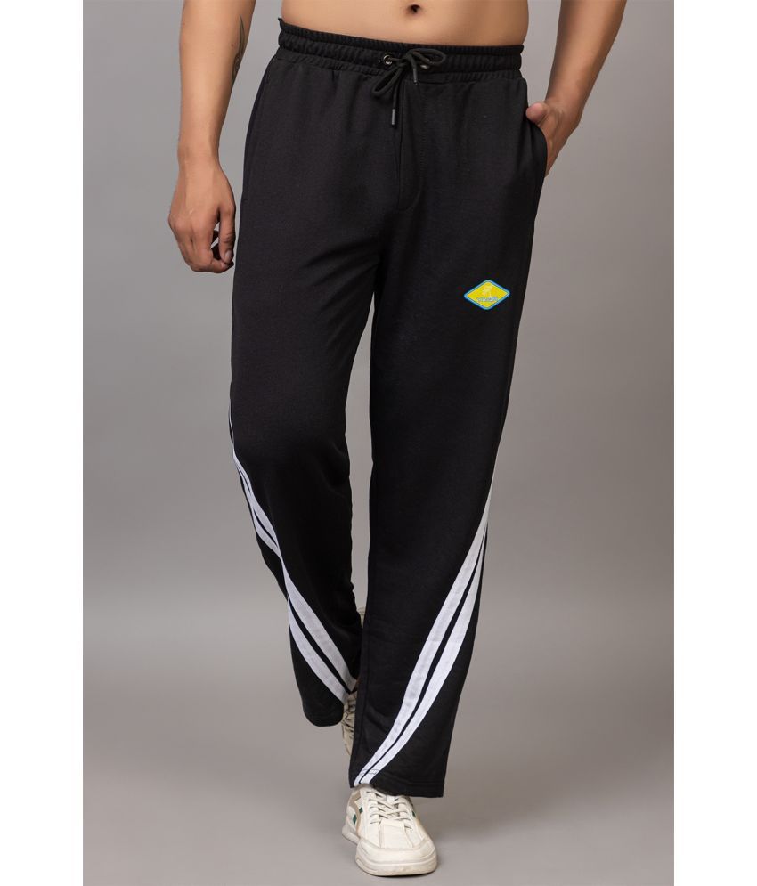     			YAQR Black Cotton Blend Men's Trackpants ( Pack of 1 )