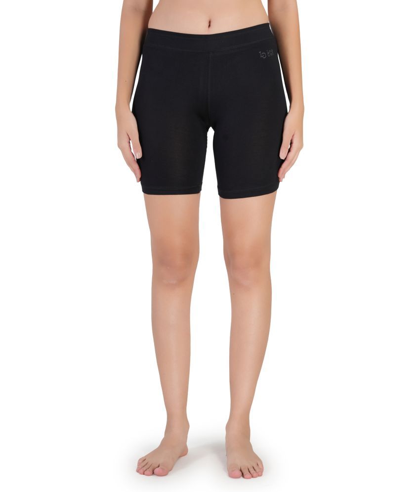     			Bebron Cotton Lycra Capris - Black Single