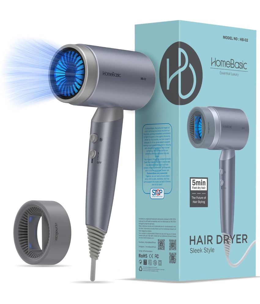     			HOMEBASIC ‎HB-02 Grey 2000W Hair Dryer