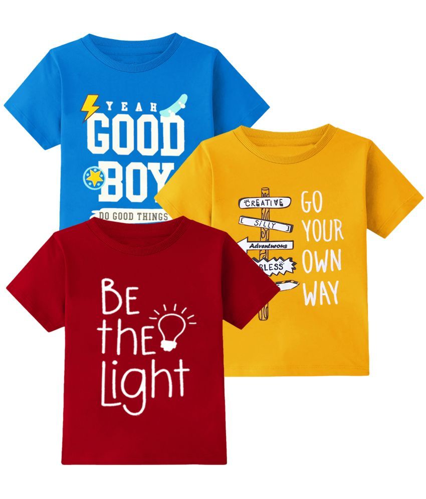     			TitTom Pack of 3 Boys & Girls Cotton T-Shirt ( Multicolor 1 )