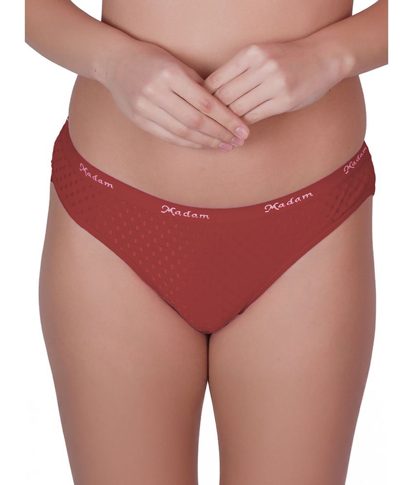     			Madam Pack of 1 Cotton Lycra Bikini For Women ( Maroon )