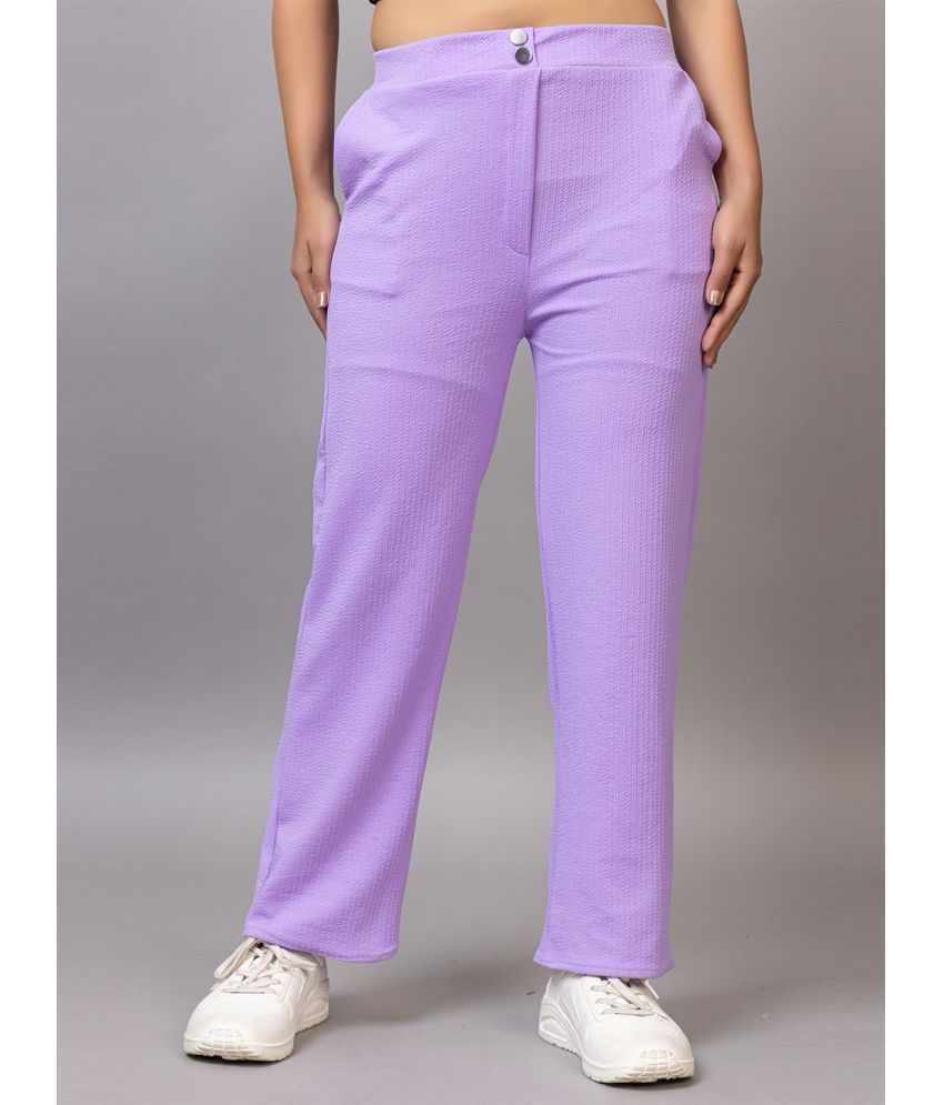     			PROBASIC Pack of 1 Cotton Blend Regular Women's Formal Pants ( Purple )