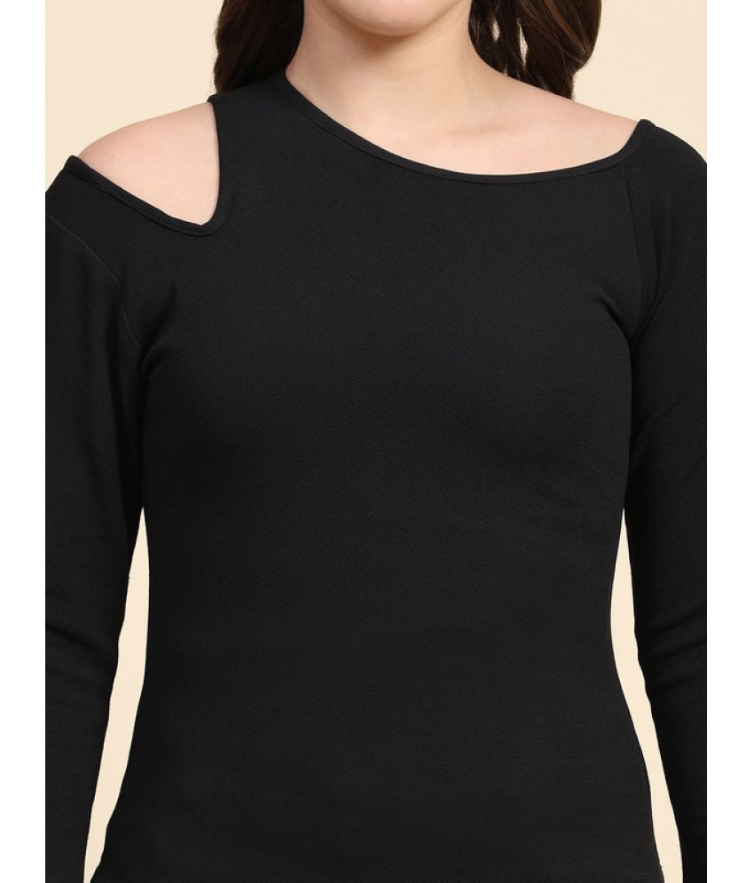     			10IR Black Polyester Women's Crop Top ( Pack of 1 )